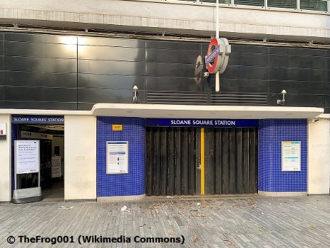 Eingang zur Tube-Station Sloane Square.