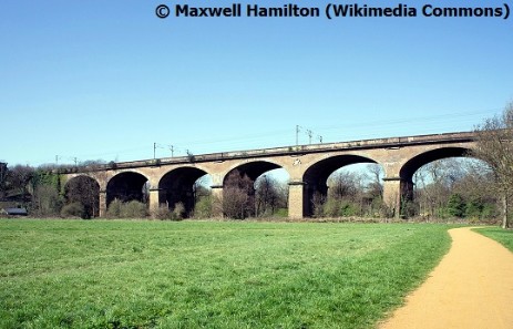 The Wharncliffe Railway Viaduct in Hanwell