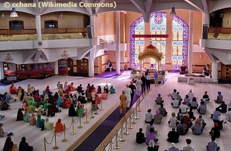 Inside a Southall Sikh Temple