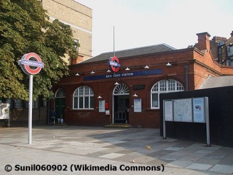 Bow Road tube station building