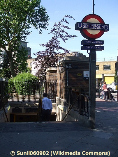 Bethnal Green tube station southeastern entrance