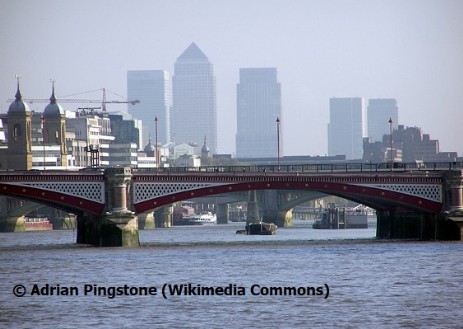 Blackfriars Bridge, seen from Waterloo Bridge