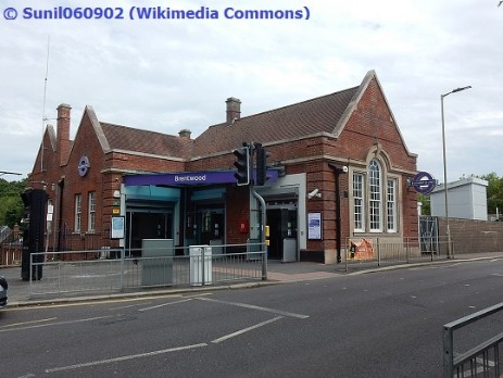 Brentwood station as seen on 3rd June 2022