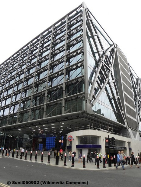 The new building above Cannon Street station, pictured in 2012