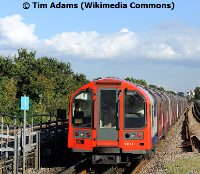 Central Line London Underground train