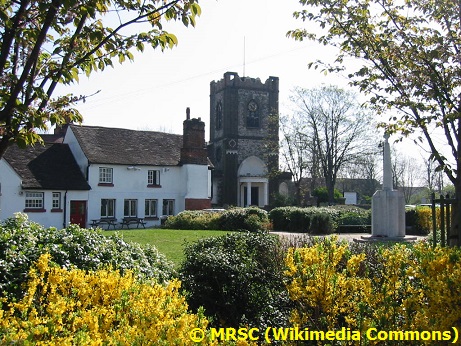 Part of the village green at Dagenham, Essex