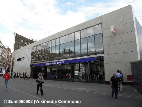 Farringdon station new building in 2012