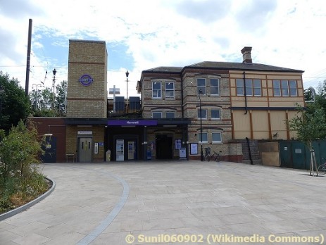 Hanwell Station as seen on 13th July 2022