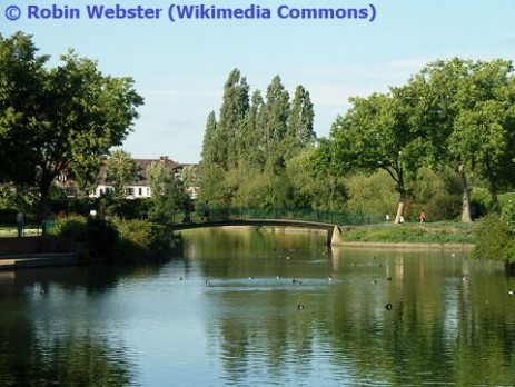 Lake in Goodmayes Park
