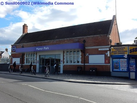 Manor Park Station as seen on 2nd July 2022