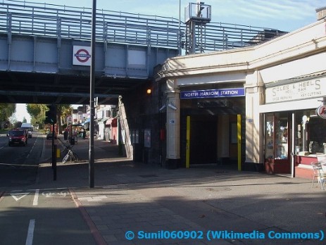 North Harrow tube station entrance