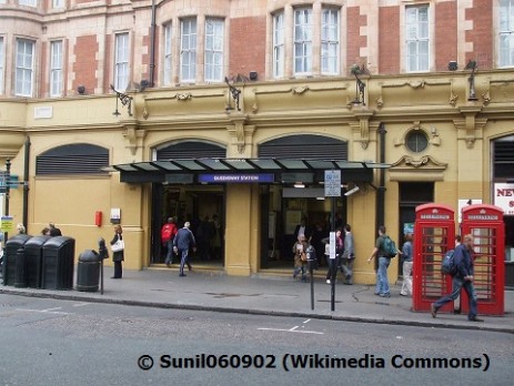 Queensway tube station main entrance