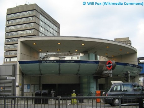 Southwark Station, photo taken in January 2006.