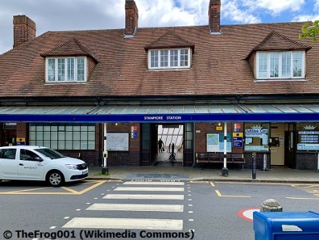 Stationsgebäude der Tube-Station Stanmore