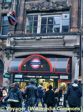 Tottenham Court Road tube station